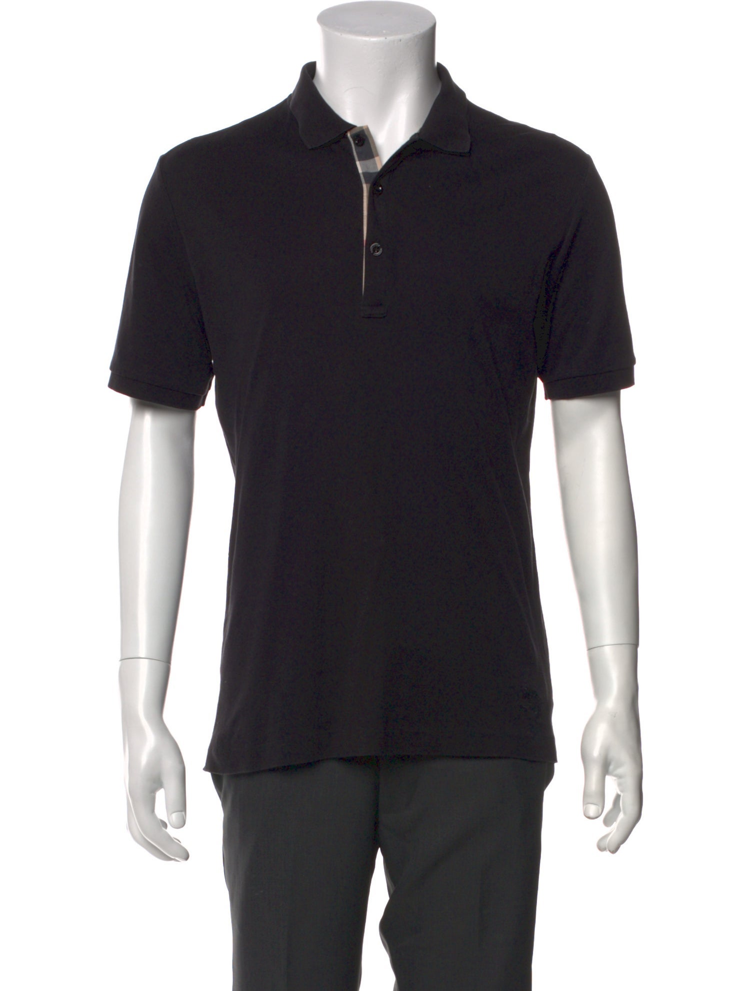 Burberry Brit Signature Logo V-Neck Polo Shirt