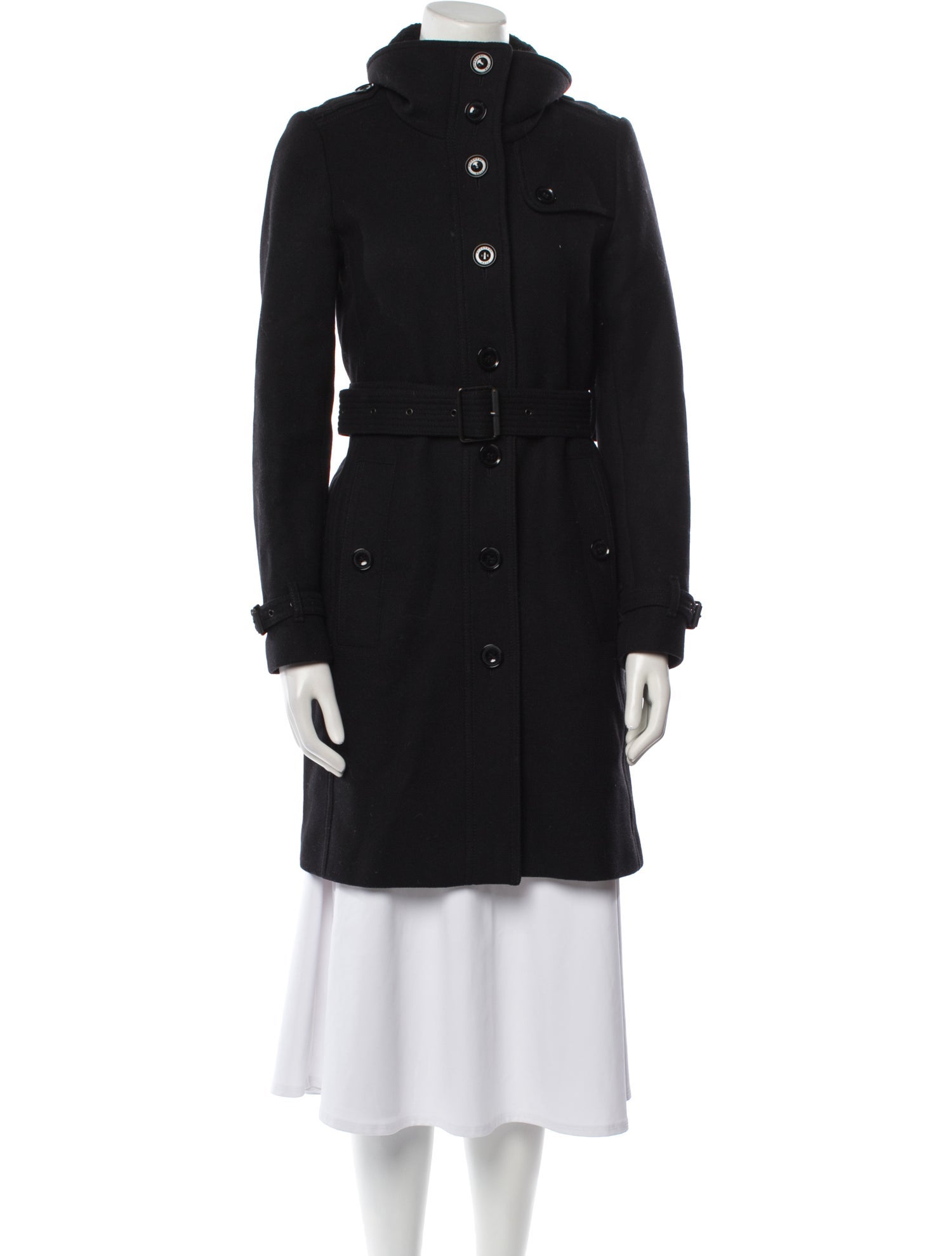 Burberry Brit Wool Fur Coat