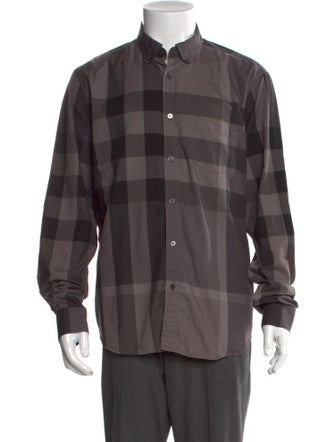 Burberry Brit Exploded Check Pattern Long Sleeve Shirt