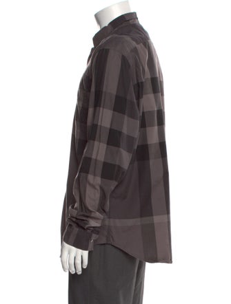 Burberry Brit Exploded Check Pattern Long Sleeve Shirt