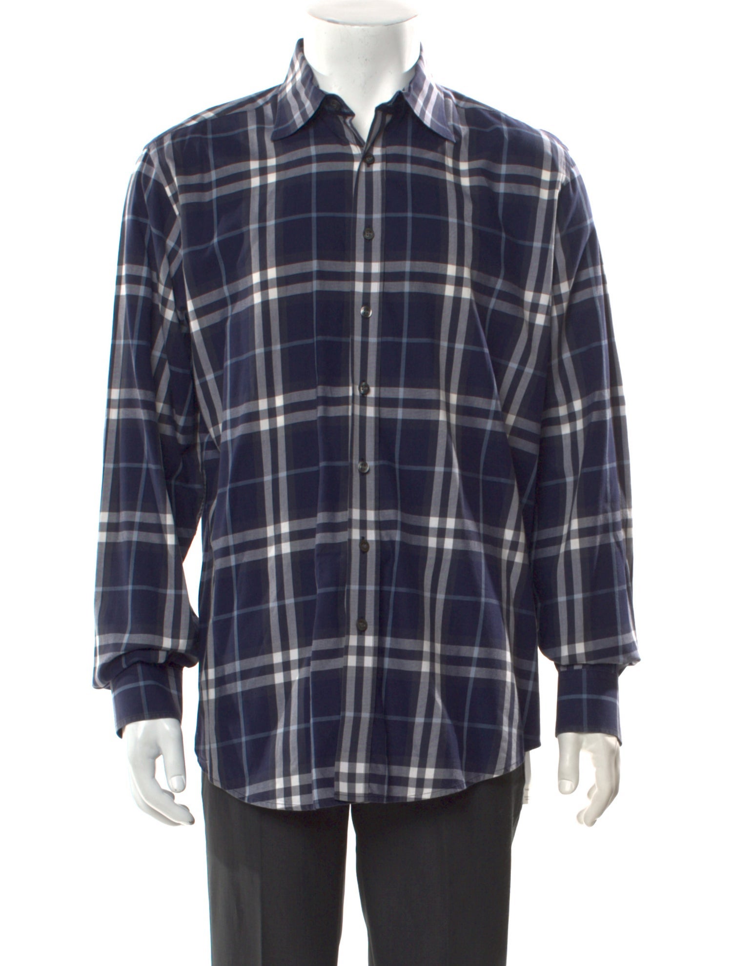 Burberry Brit Nova Check Pattern Long Sleeve Shirt