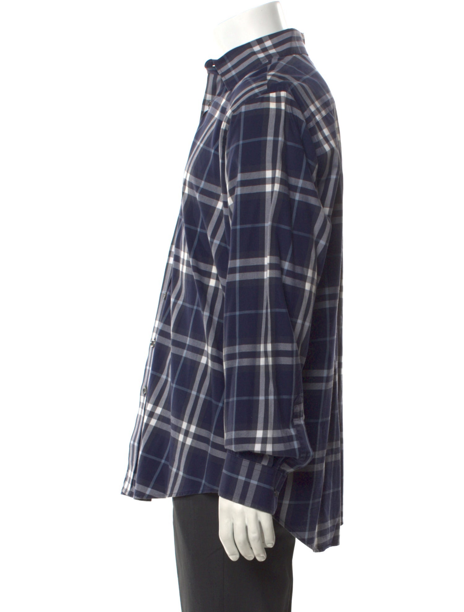 Burberry Brit Nova Check Pattern Long Sleeve Shirt