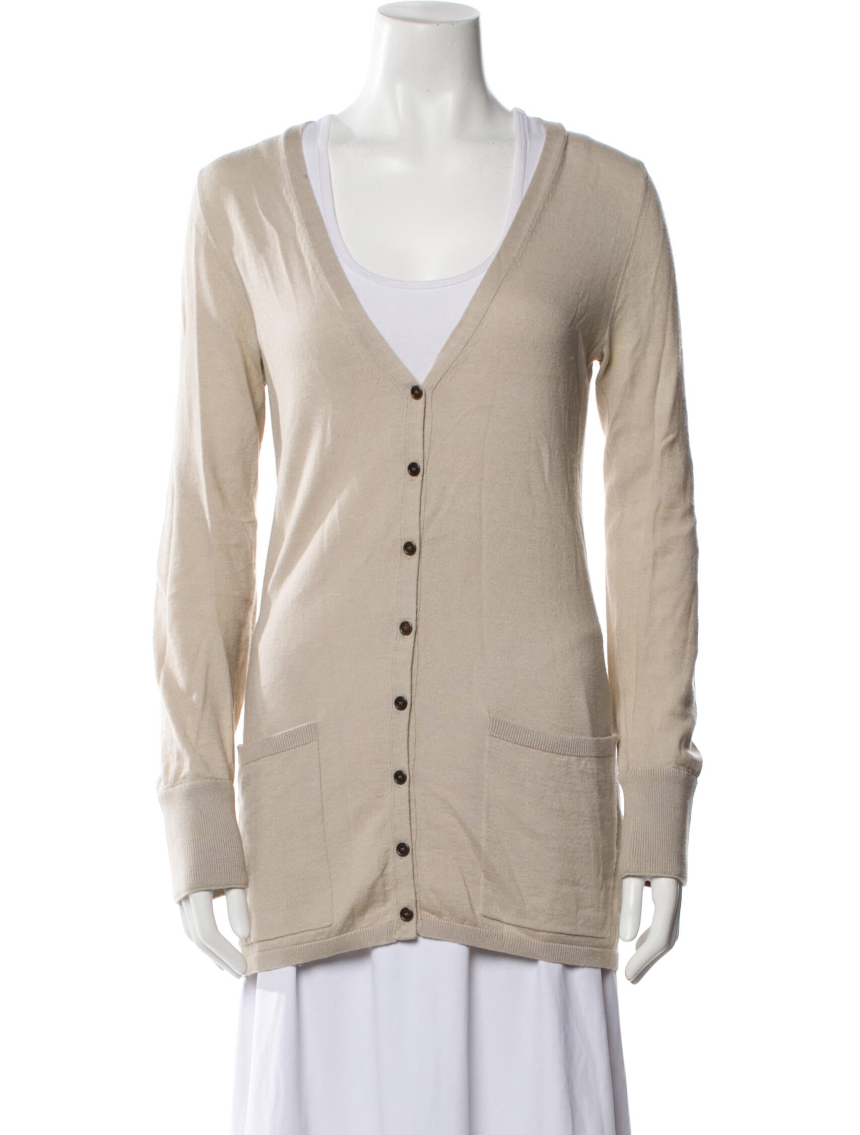 Burberry Brit Silk V-Neck Sweater