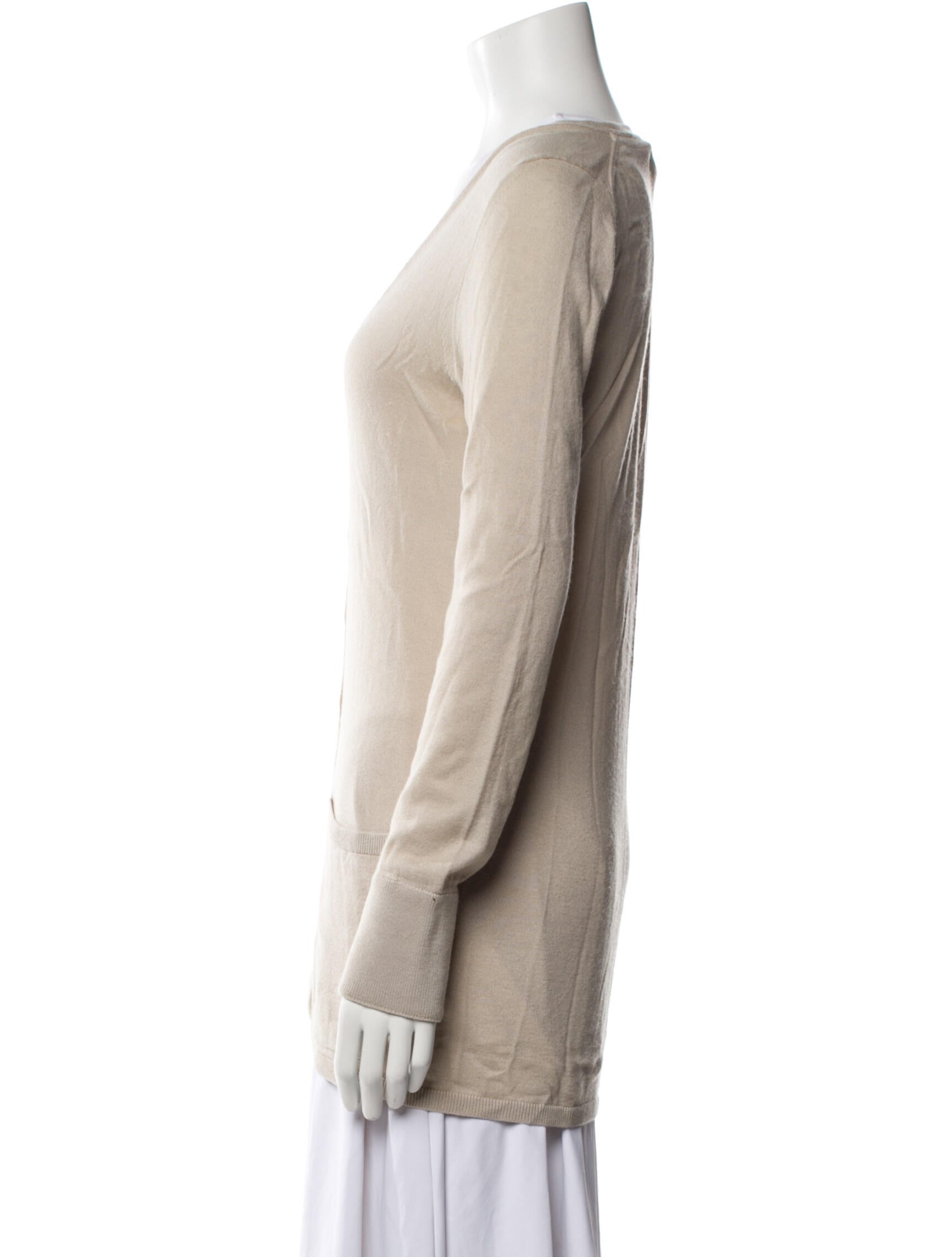 Burberry Brit Silk V-Neck Sweater