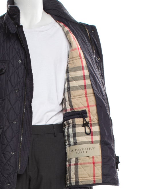 Burberry Brit House Check Pattern Utility Jacket
