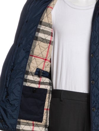 Burberry Brit House Check Pattern Puffer Coat
