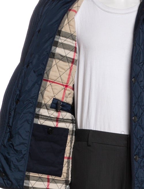 Burberry Brit House Check Pattern Puffer Coat
