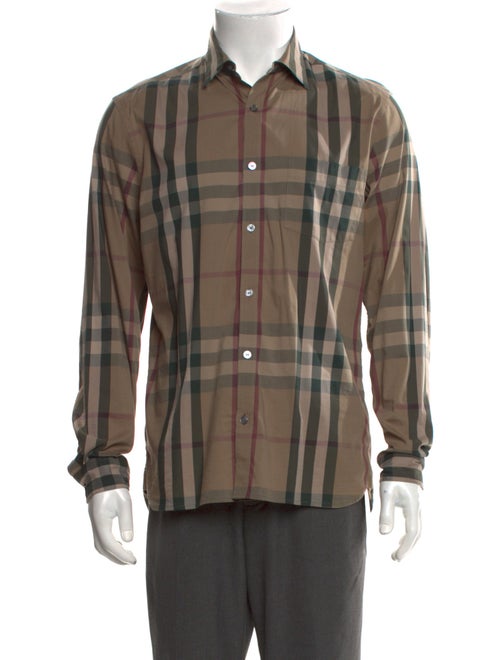 Burberry Brit Exploded Check Pattern Long Sleeve Shirt