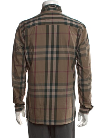 Burberry Brit Exploded Check Pattern Long Sleeve Shirt
