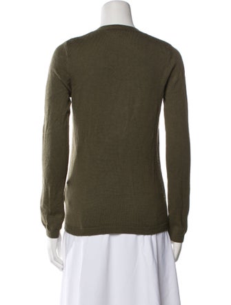 Burberry Brit Merino Wool Plaid Print Sweater