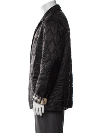 Burberry Brit Nova Check Pattern Puffer Coat