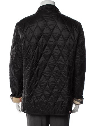 Burberry Brit Nova Check Pattern Puffer Coat