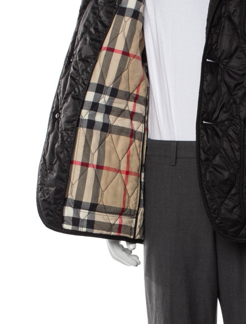 Burberry Brit Nova Check Pattern Puffer Coat