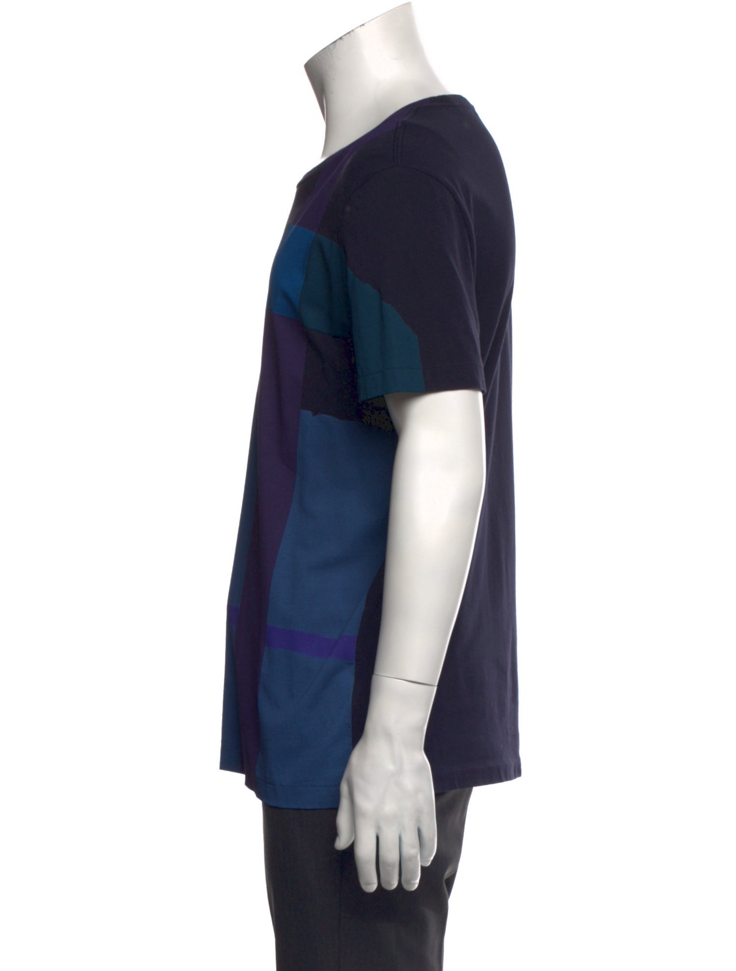 Burberry Brit Abstract Check Crew Neck T-Shirt