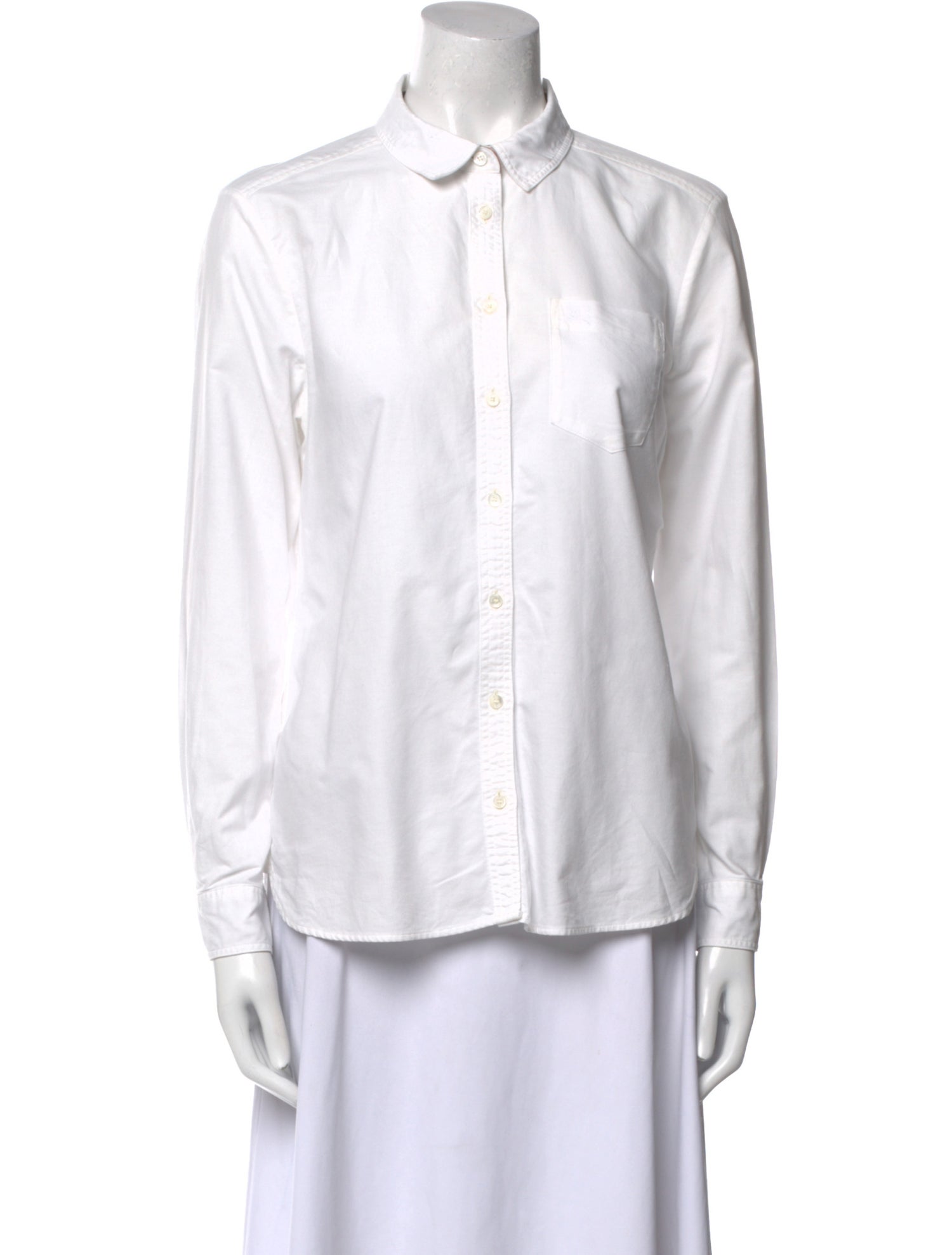 Burberry Brit Long Sleeve Button-Up Top