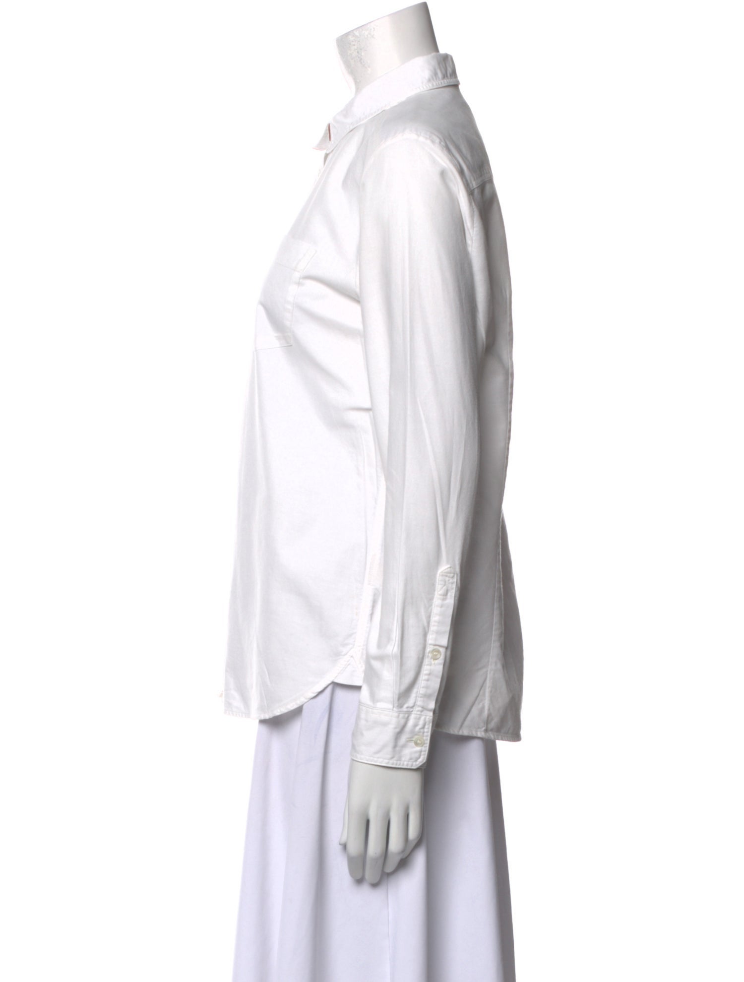 Burberry Brit Long Sleeve Button-Up Top