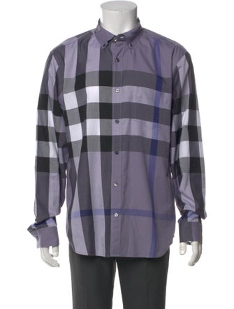 Burberry Brit Exploded Check Pattern Long Sleeve Shirt
