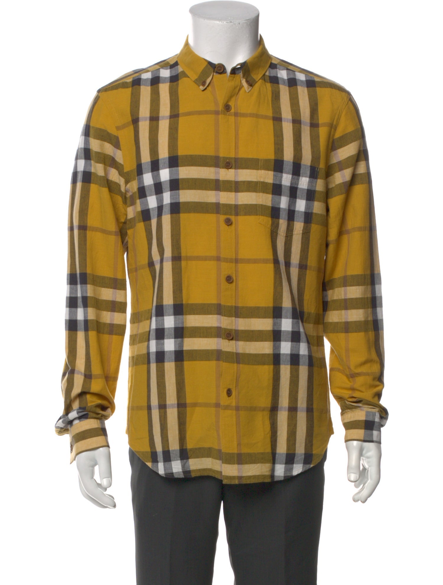 Burberry Brit House Check Pattern Long Sleeve Shirt