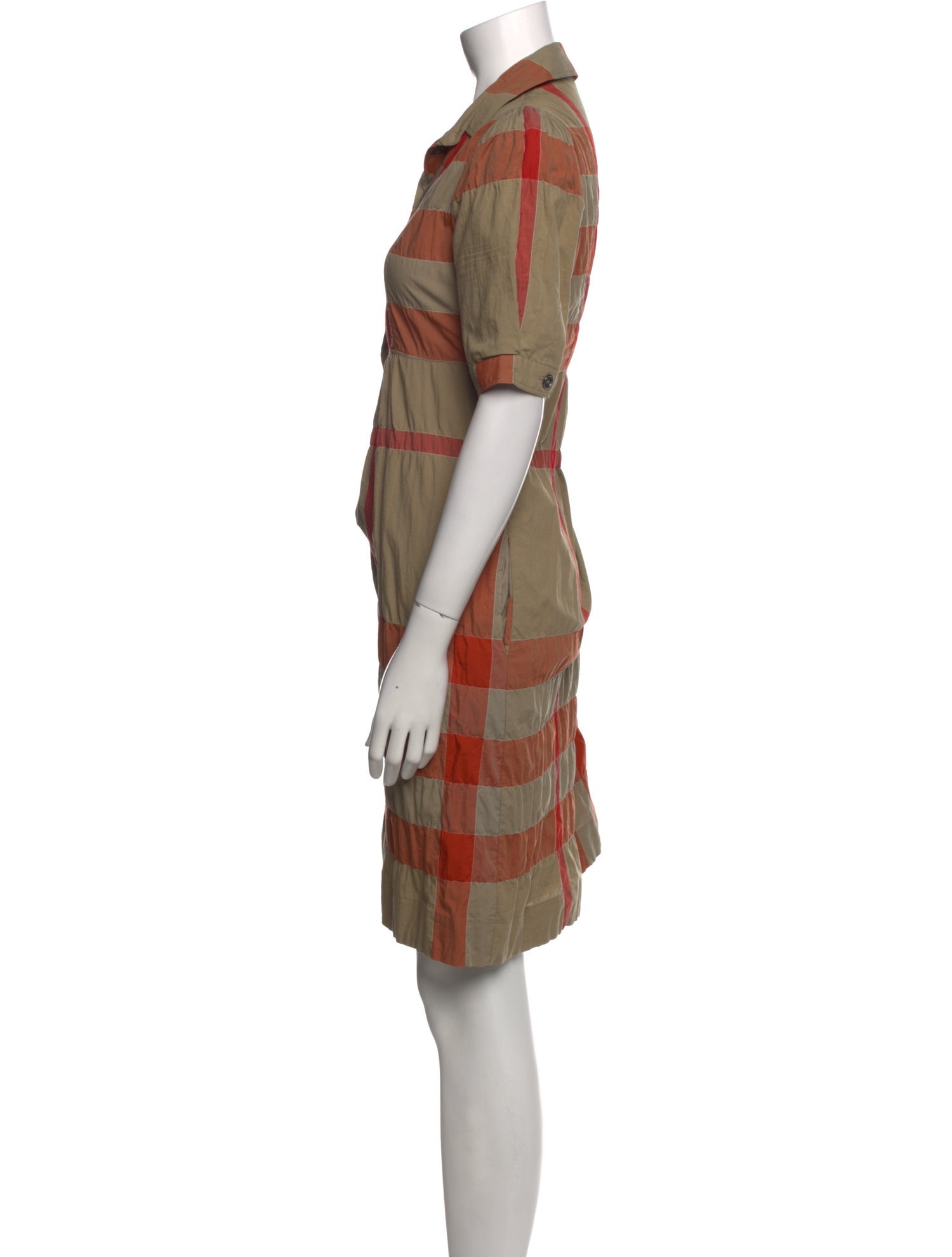 Burberry Brit Plaid Print Mini Dress