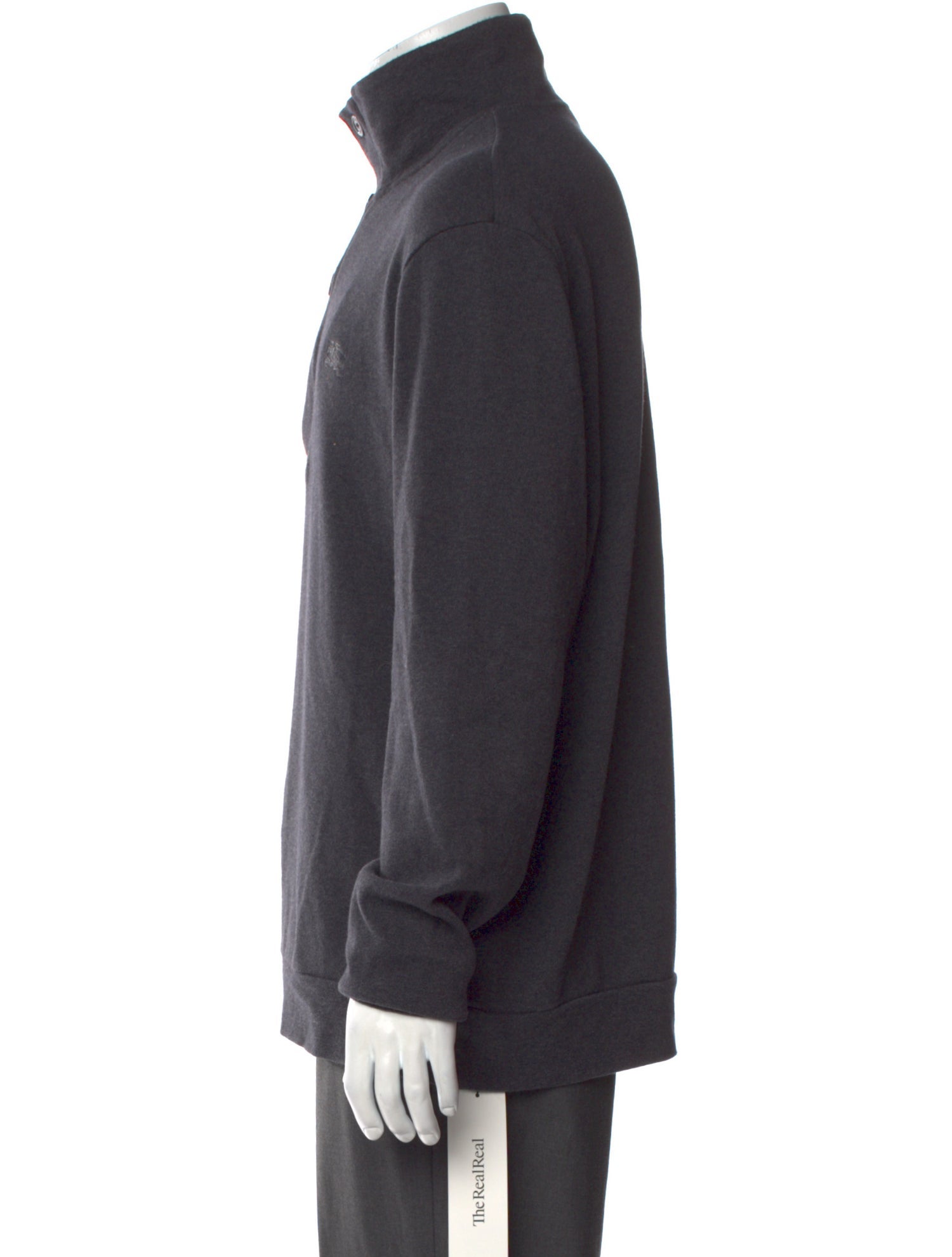 Burberry Brit Nova Check Pattern Turtleneck Sweatshirt