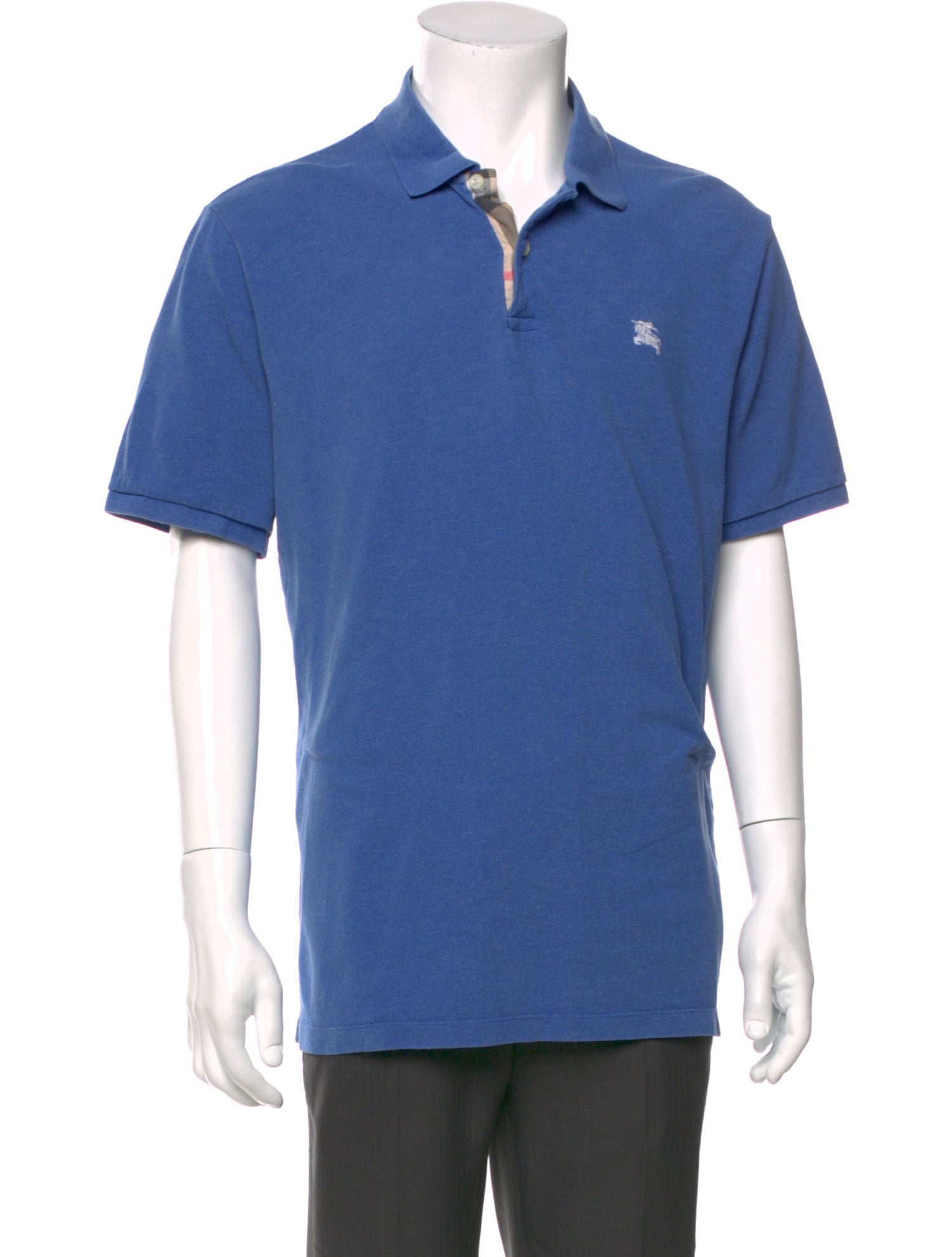 Burberry Brit Nova Check Pattern Collar Polo Shirt