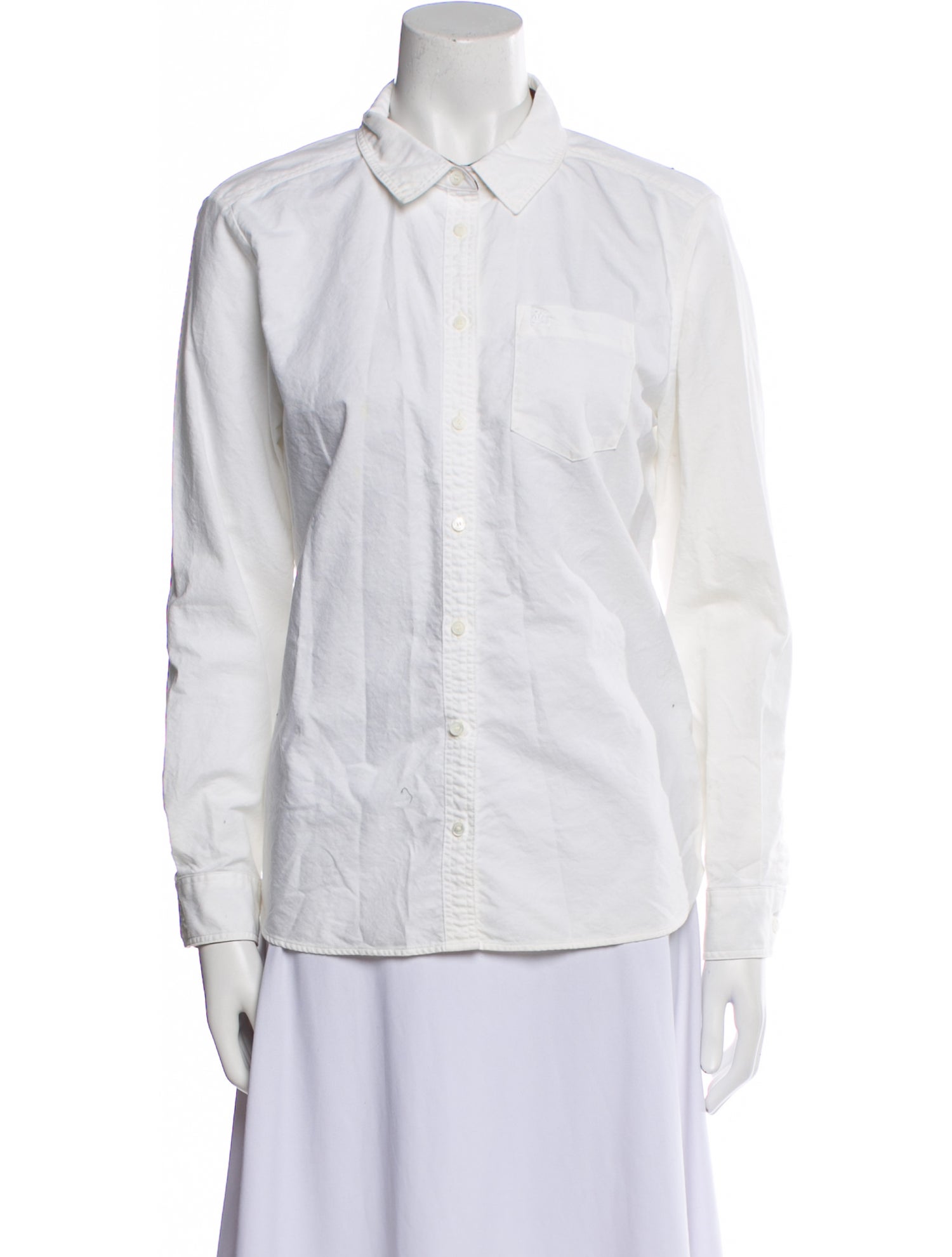 Burberry Brit Long Sleeve Button-Up Top