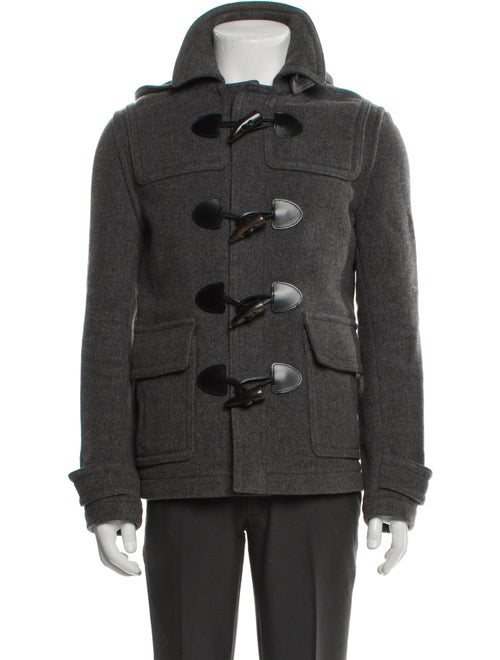 Burberry Brit Nova Check Pattern Wool Utility Jacket