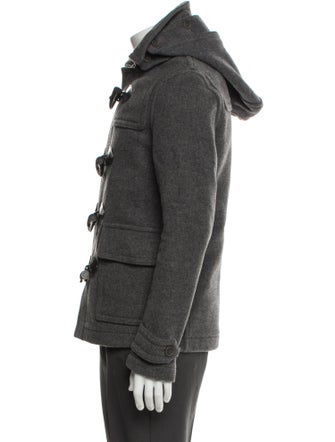 Burberry Brit Nova Check Pattern Wool Utility Jacket