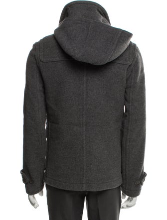 Burberry Brit Nova Check Pattern Wool Utility Jacket