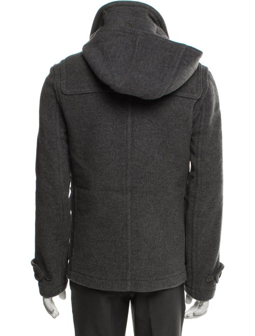 Burberry Brit Nova Check Pattern Wool Utility Jacket