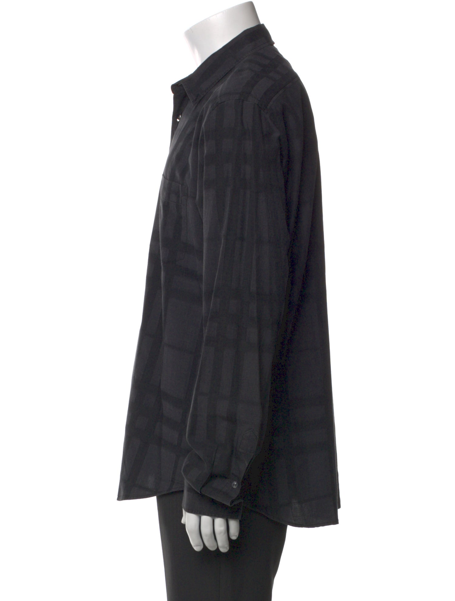 Burberry Brit Plaid Print Long Sleeve Shirt