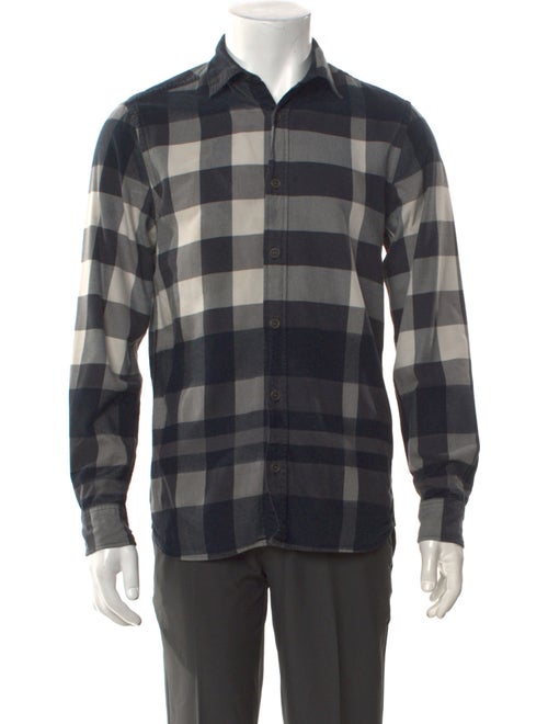 Burberry Brit Exploded Check Pattern Long Sleeve Shirt
