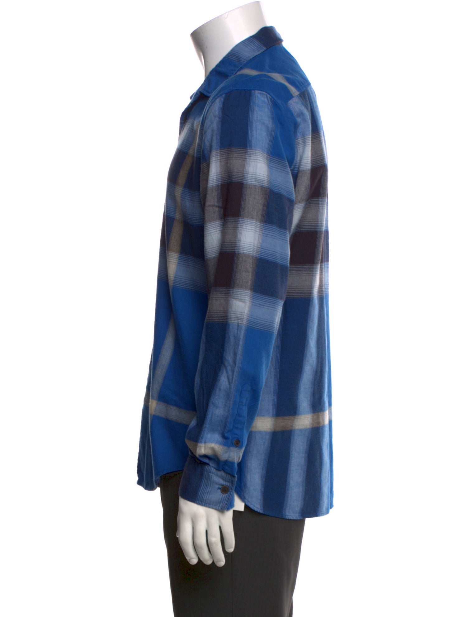 Burberry Brit Plaid Print Long Sleeve Shirt