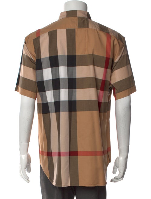 Burberry Brit Exploded Check Pattern Short Sleeve Shirt