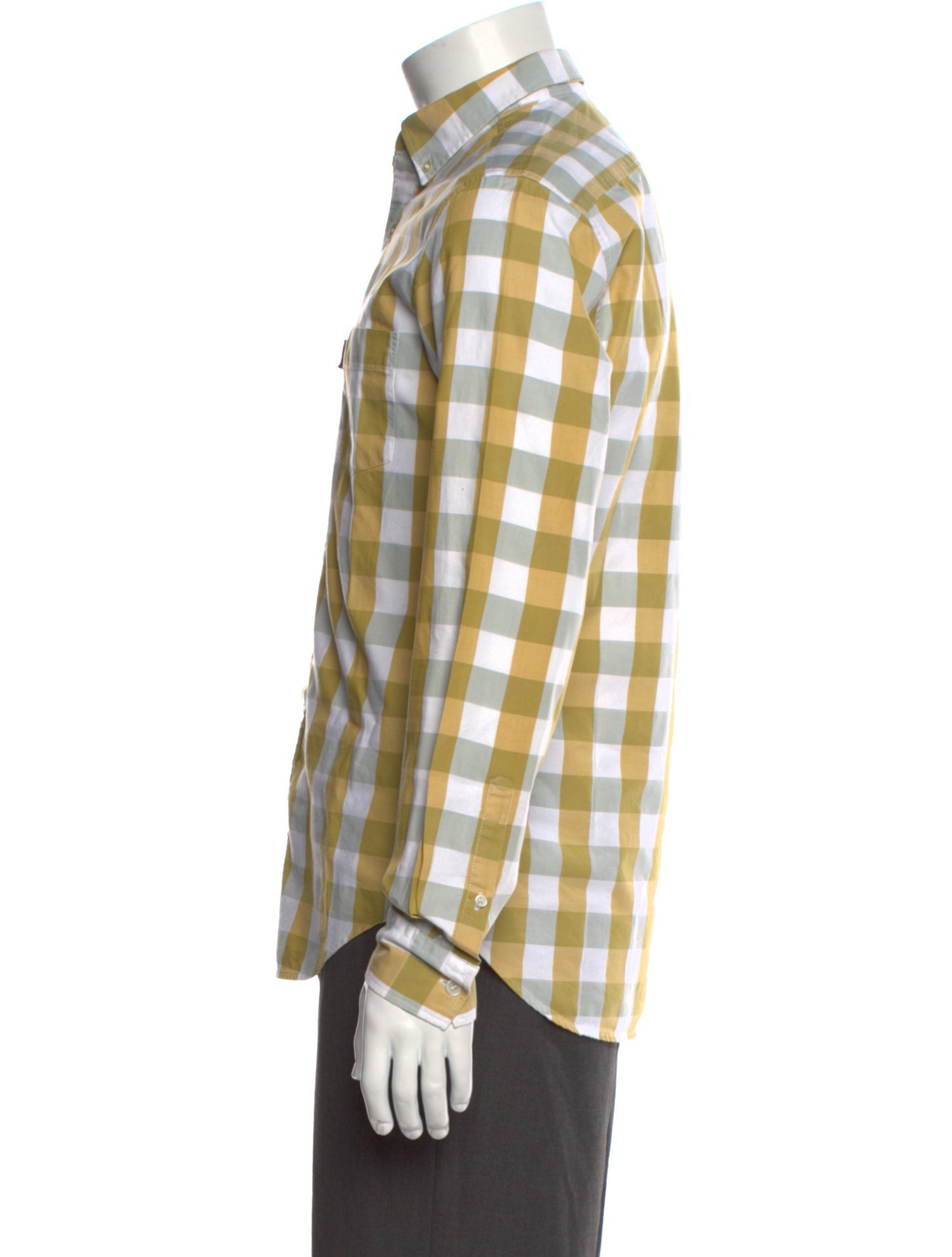 Burberry Brit Plaid Print Long Sleeve Shirt