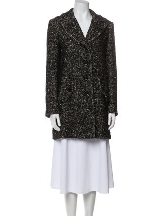 Burberry Brit Wool Tweed Pattern Coat