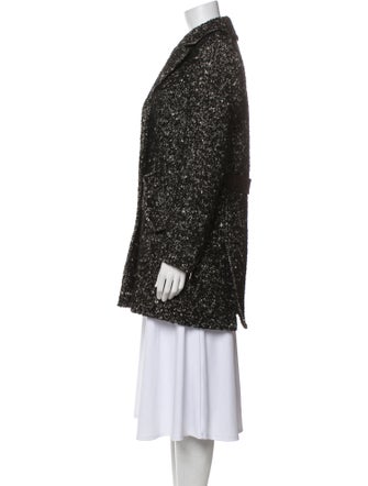 Burberry Brit Wool Tweed Pattern Coat