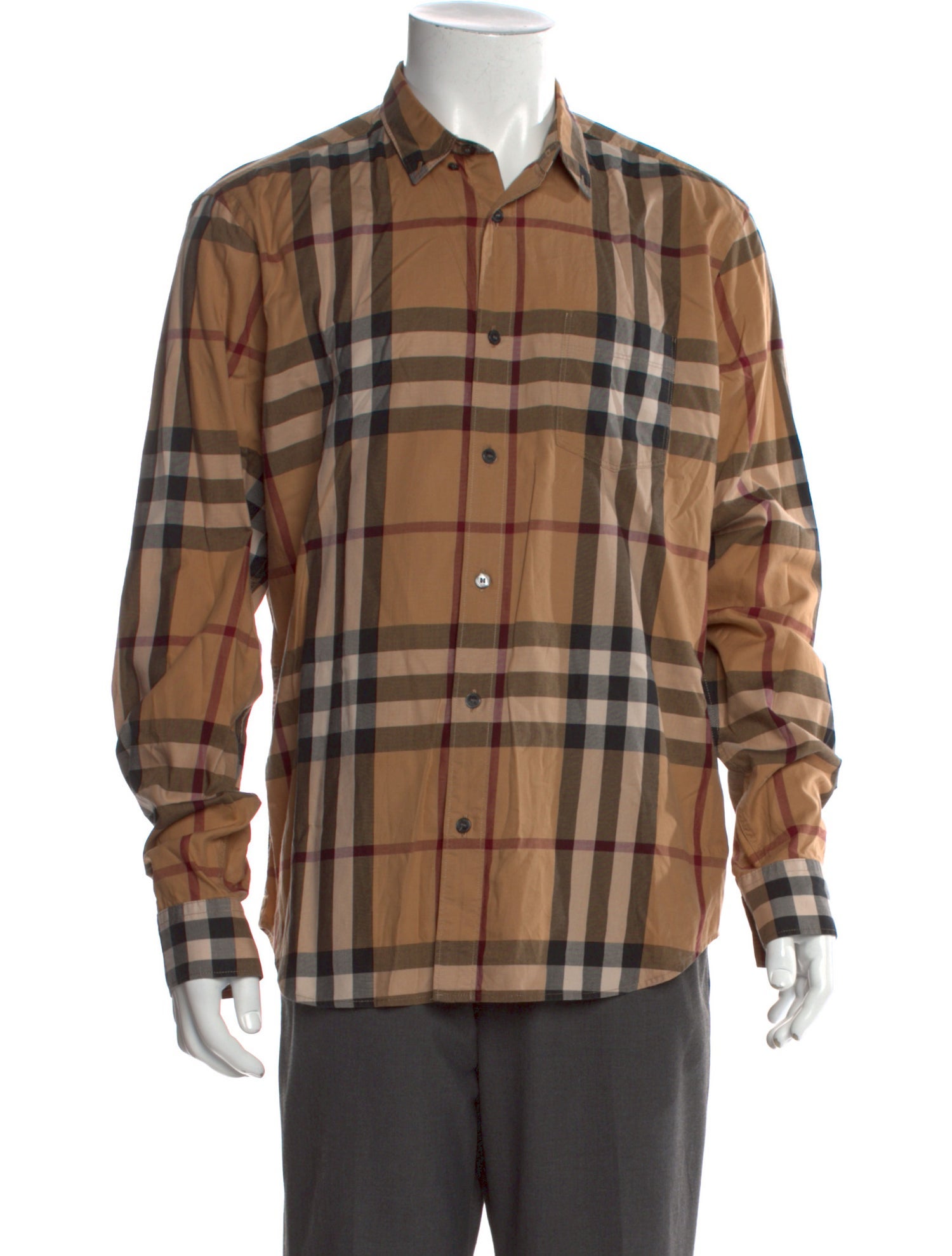 Burberry Brit House Check Pattern Long Sleeve Shirt