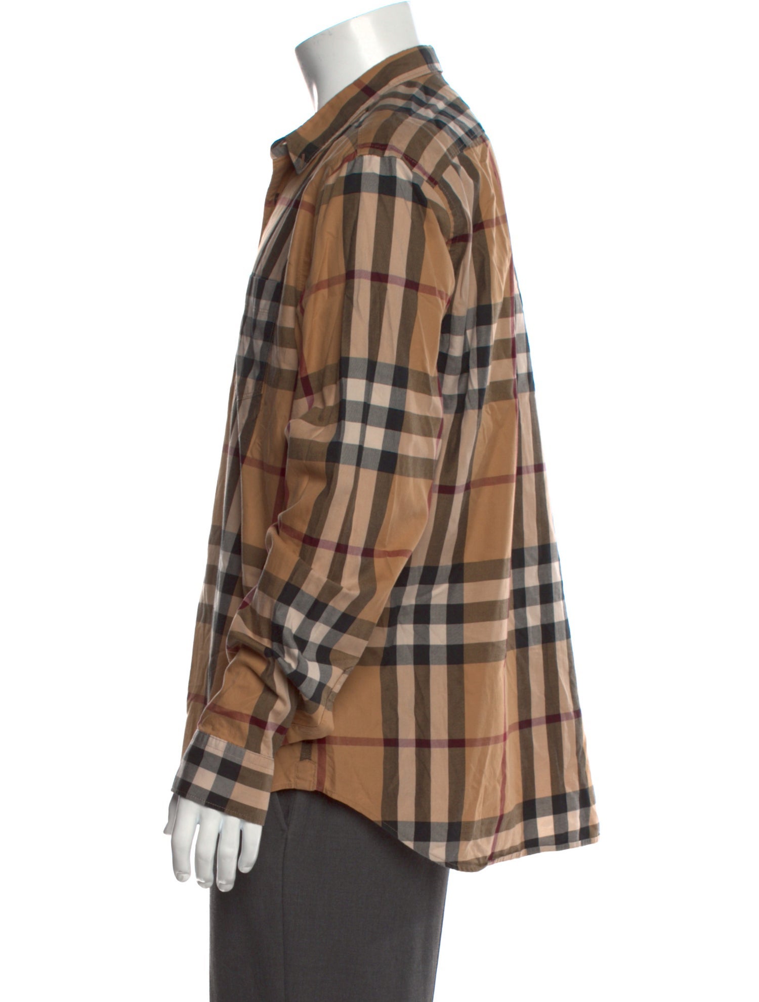 Burberry Brit House Check Pattern Long Sleeve Shirt