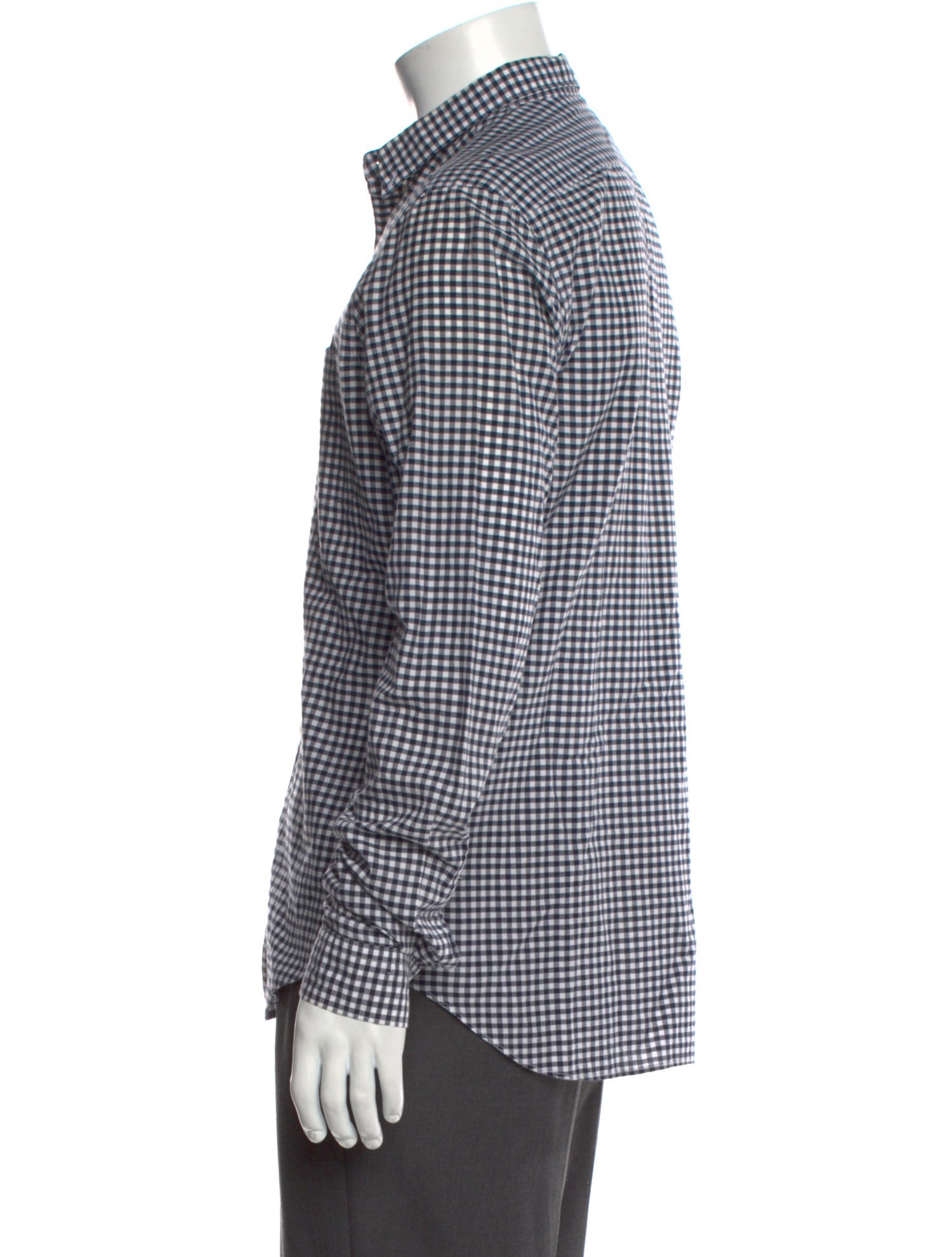 Burberry Brit Plaid Print Long Sleeve Dress Shirt