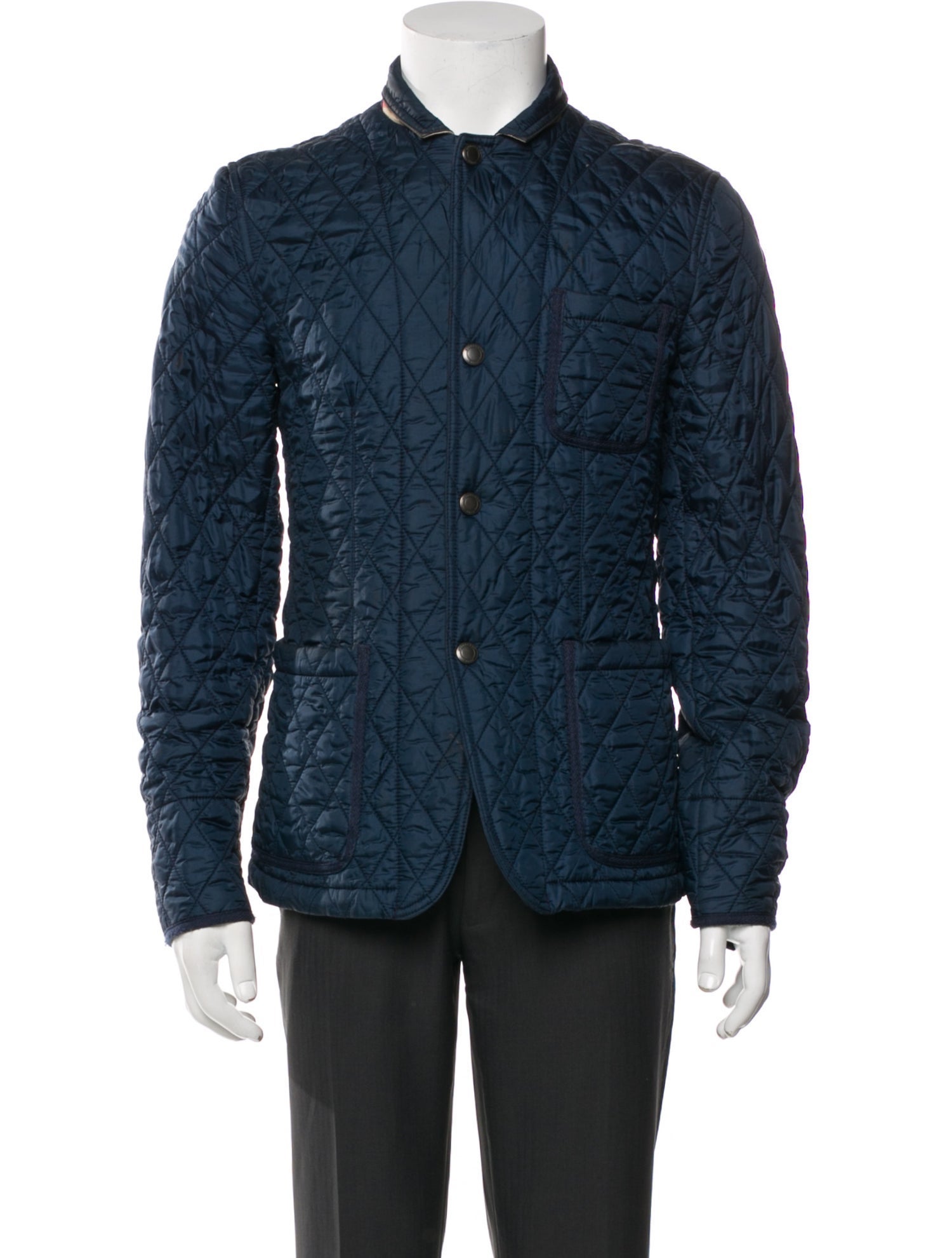 Burberry Brit Nova Check Pattern Utility Jacket