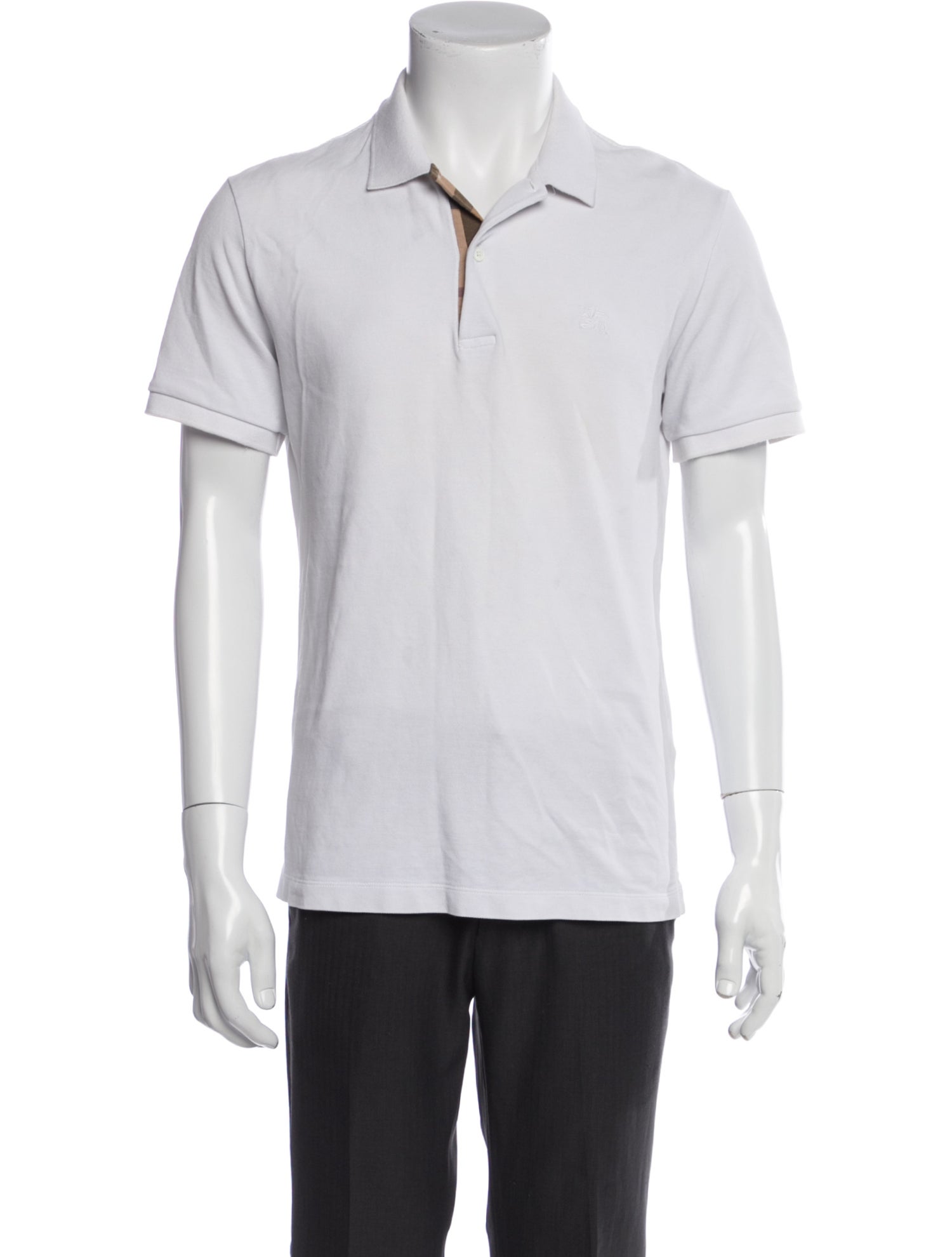 Burberry Brit Nova Check Pattern Collar Polo Shirt