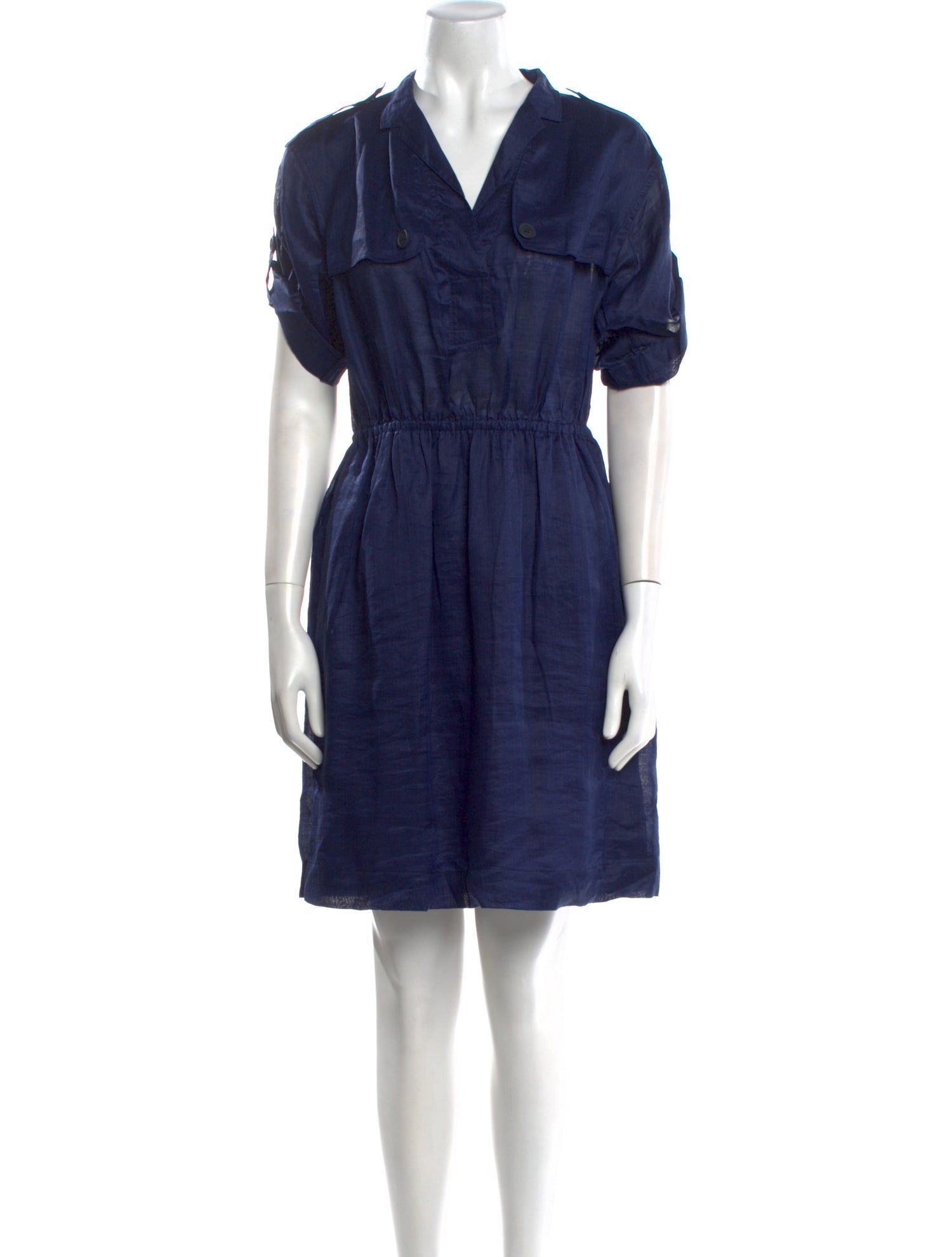 Burberry Brit V-Neck Mini Dress