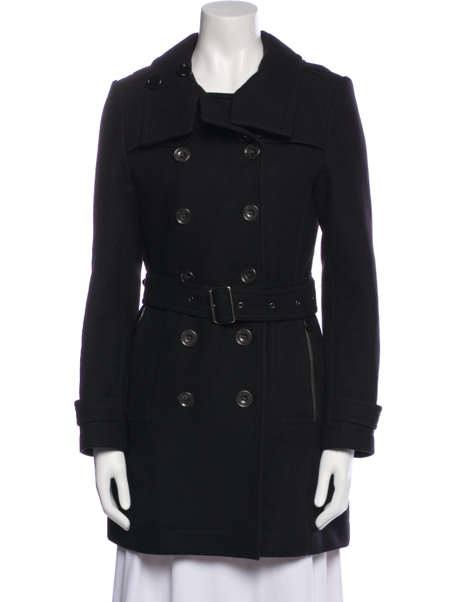Burberry Brit Virgin Wool Trench Coat