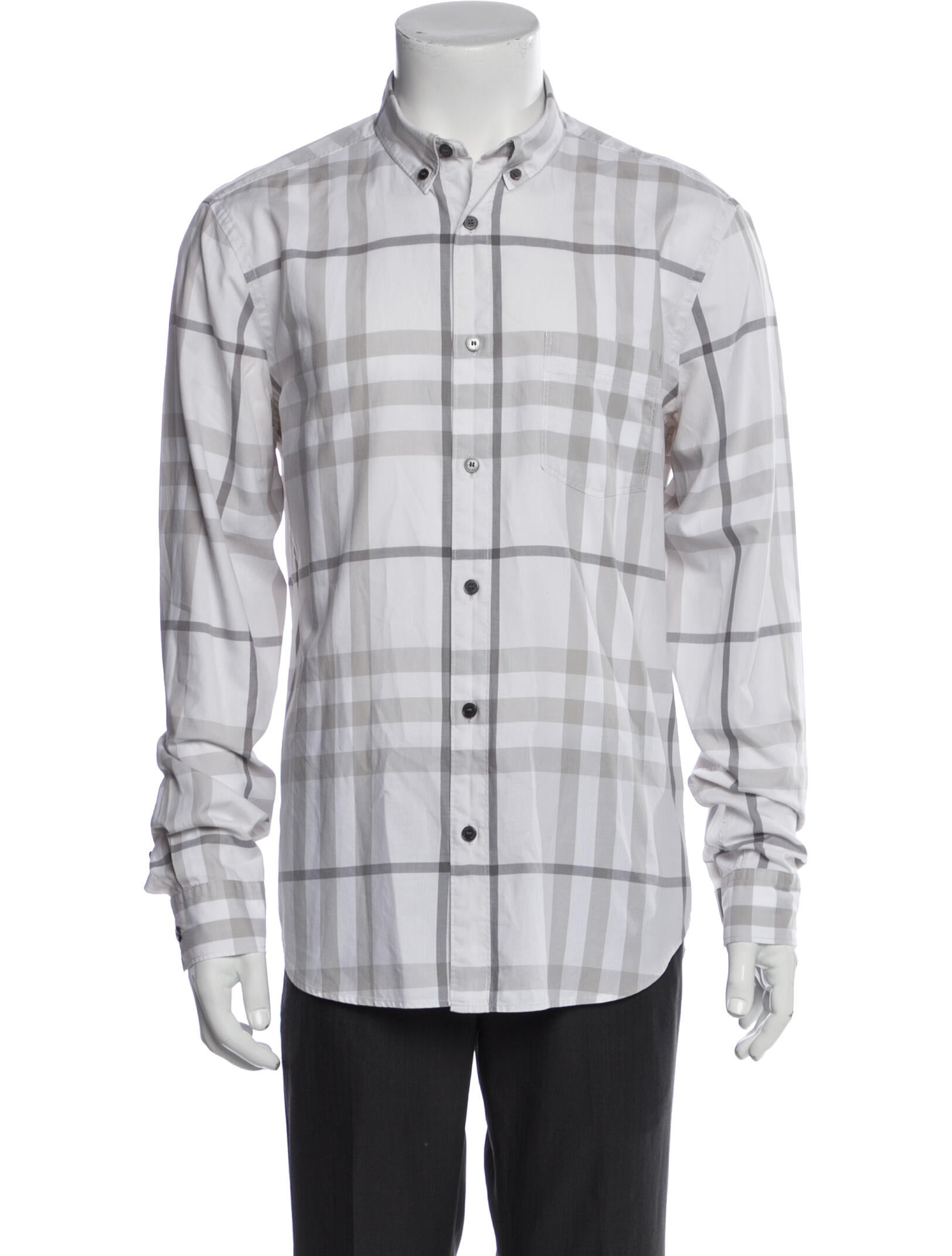 Burberry Brit Nova Check Pattern Long Sleeve Shirt