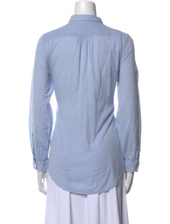 Burberry Brit Long Sleeve Button-Up Top