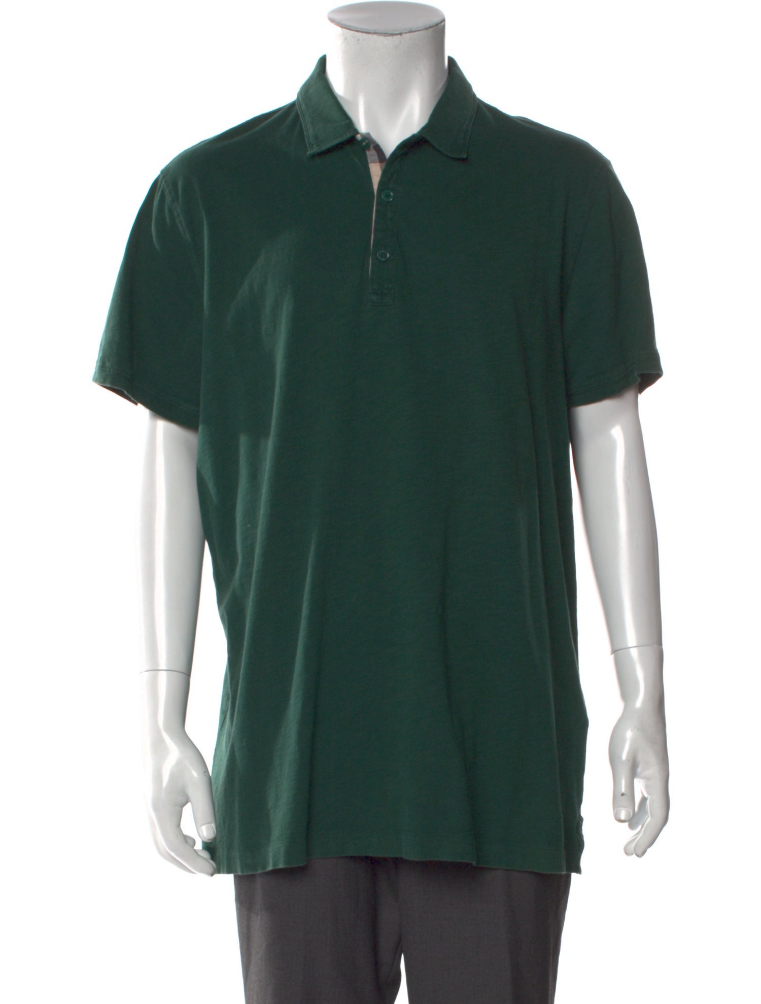 Burberry Brit Nova Check Pattern Collar Polo Shirt