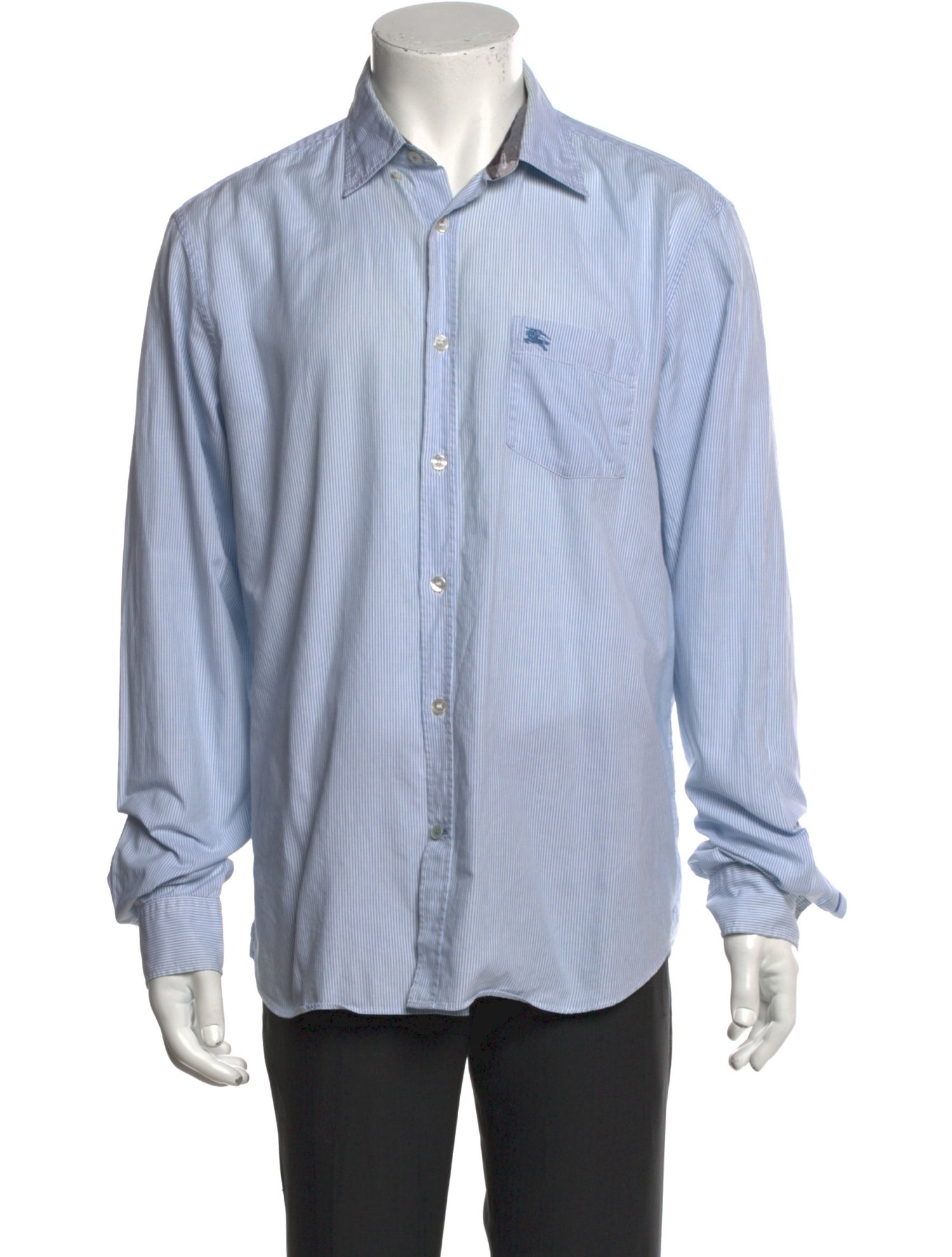 Burberry Brit Striped Long Sleeve Dress Shirt