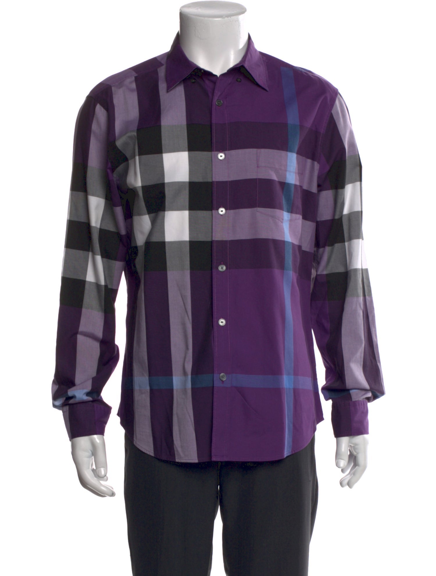 Burberry Brit Nova Check Pattern Long Sleeve Shirt