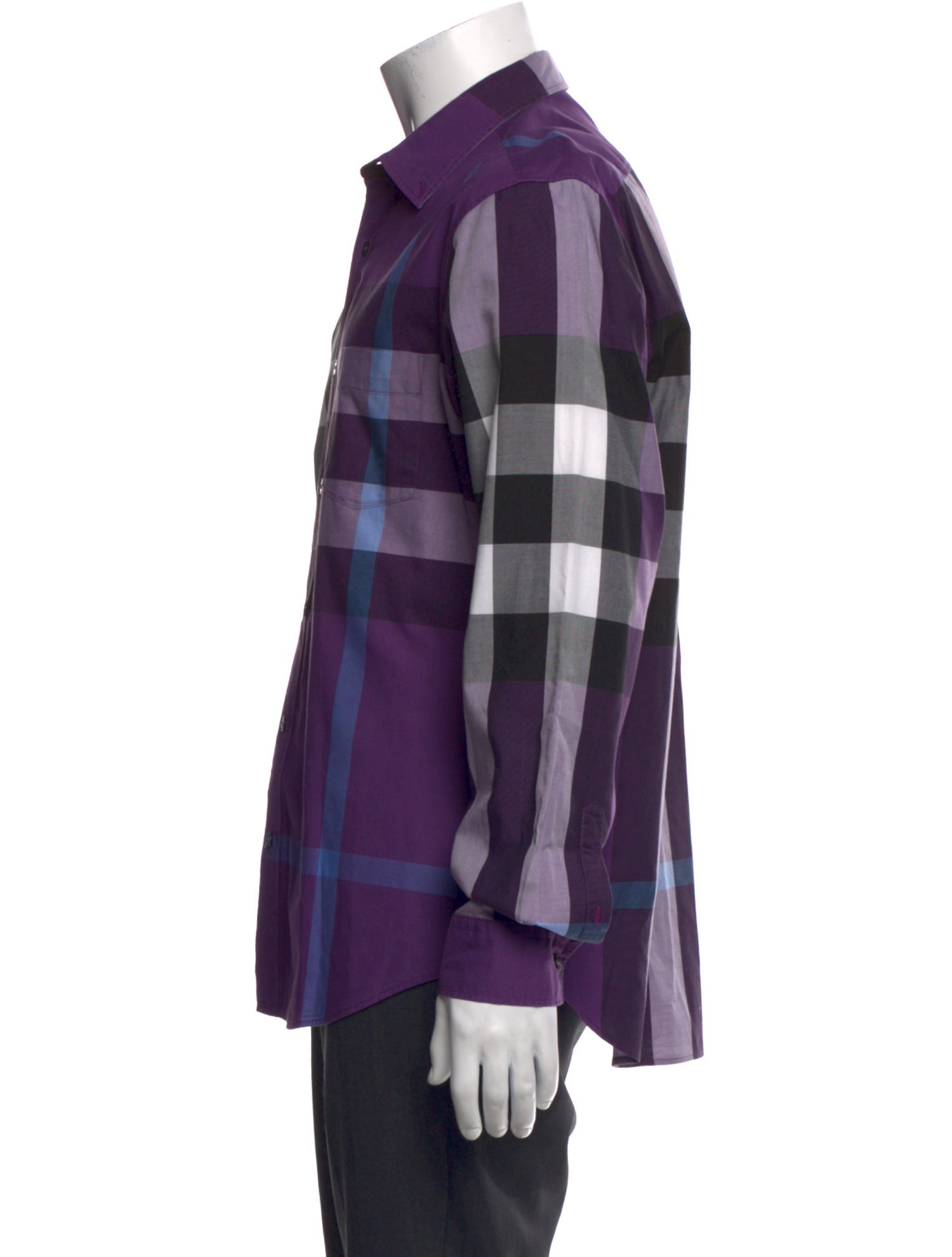 Burberry Brit Nova Check Pattern Long Sleeve Shirt